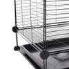 Portable Pet Dog Puppy Metal Training Cage Crate Metal Wire Cages 1 Door w/ Tray
