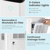 OAYAJIA 25L/Day Quiet Air Dehumidifier with Purifier, Timer, for Home Laundry