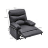 PU Leather Recliner Armchair Sofa Home Lounge Chair Cinema Reclining Gaming Seat