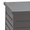 Grey Steel Garden Deck Cushion Shed Chest Tool Cabinet 350L Storage Box Lockable