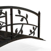 Outdoor Metal Garden Bridge With Decorative Safety Railings Vine Pattern NEW UK