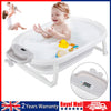 Foldable Portable Baby Bath Tub for Toddler with Baby Cushion For 0-3 years Blue