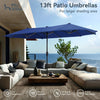 Large Parasols Outdoor Umbrella Patio Umbrella Double-Sided Market Umbrella 13ft