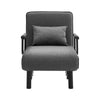 Folding Sofa Chair Bed Fabric Single Sleeper Sofa Bed Recliner Lounger Armchair