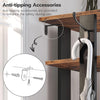 Shoe Rack Wooden, Tall Shoe Rack, Narrow Shoe Storage Organizer with 2 H