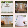 7/10ft Silk White Backdrop Drapes Party Wedding Ceremony Curtain Home Decoration