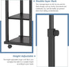C Shaped Bedside Table - Height Adjustable Sofa Couch End Table