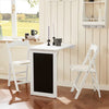 Wall-mounted Folding Kitchen Dining Table Desk with Blackboard,FWT20-W,UK