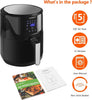 LLIVEKIT 5L Air Fryer, Family Size Hot Air Fryer 1400W Digital Touchscreen