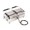 Kitchen Double Groove Sandwich Press Commercial Toaster Maker Iron Toastie Grill