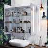 LED Bathroom Mirror Cabinet with Shaver Socket Infrared Sensor Cupboard 600×700