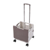 55L Folding Trolley Crate Boot Cart Mobile Shopping Camping Picnic Storage Box