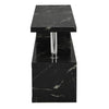 Miami High Gloss S Shape TV Stand In Milano Marble Effect