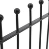Spear/Ball Top Iron Wrought Yard Garden Privacy Fence Panel Outdoor Wall Railing