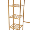 Wooden Clothes Rail Rack Garment Heavy Duty Coat Hat Hanging Stand Open Wardrobe