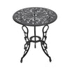 3pcs Bistro Set Cast Aluminium Outdoor Garden Patio Table &2 Chairs w/Cushions