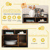 Cat Litter Box Enclosure Hidden Cat Washroom-Coffee