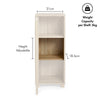 Bathroom Storage Cabinet, Oak Wood Effect Bathroom Floor Cabinet, VonHaus