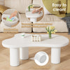 Cloud Coffee Table Modern White Coffee Table for Living Room Irregular Tea Table