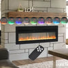 LED 70Inch Wall Mounted Electric Fireplace Wall/Standing Fire Stove with Remote