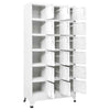 Locker Cabinet with 18 Compartments Metal 90x40x180 cm