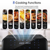8-in-1 Air Fryer Double Digital Display Rapid Healthy Cooker Dual Basket 9L XXL