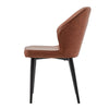 Set of 2 Faux Leather/Suede Dining Chairs Metal Legs Reception Restaurant Chair