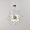 LED Ceiling Light Firework Pendant Vintage Lampshade Chandelier Crystal Droplets