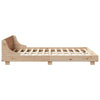 Bed Frame with Headboard 135x190 Double Solid Wood Pine F6U7