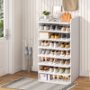 Shoe Cabinet Rack Storage Cupboard Footwear Stand Wooden Hallway Shelves 8 Tiers