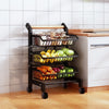 3/4/5 Tier Kitchen Trolley Storage Rack Cart Slim Rolling Trolley W/ Wheels