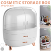 XL Large Make Up Organiser Cosmetic Vanity Case Box 2 Drawers Skincare Storage