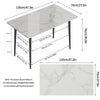 Stunning Gloss Finish Marble Dining Table Living Room Breakfast Table Party Xmas