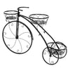 Tricycle Planter Chic Metal Plant Stand Baskets Bicycle Garden Bike Flower Pot
