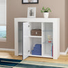 High Gloss Door Sideboard Buffet Cabinet Cupboard TV Unit Stand with LED Light