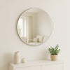 Mirror Large Art Deco Glass Frameless Round Venetian Wall Mirror 60cm x 60cm