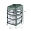 Rolling Cosmetic Case Makeup Trolley Brush Storage 3/4/5/6 Drawers Organiser Box