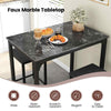 3Pcs Pub Counter-Height Dining Table Set Modern Furniture Set Black