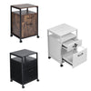 Lockable Office File Document Cabinet Standing Unit Filing Storage Trolley Keys