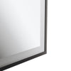 LED Bathroom Mirror with Demister Dimmable Lights Black Aluminum Frame 600×800mm