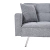 3 Seater Sleeper Sofabed Foldable Fabric Recliner Chair Click Clack Settee Couch