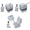 Large 24L Portable Toilet Flushing Chemical Potty Camping Caravan Easy Cleaning