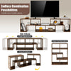 3 Pcs Adjustable TV Console Stand Modern Media Stand for 50 55 60 65 Inch TVs