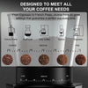 BioloMix Electric Burr Coffee Grinder 30 Gears with Visual Bean Storage