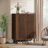Shoe Cabinet with Shutter Doors, 6-Tier Entryway Shoe Cabinet Rack Organizer