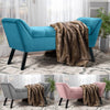 Upholstered Chaise Longue Ottoman Bench Padded Seat Window Seat Accent Bedroom