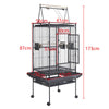 Large Bird Cage Parrot Cage Open Top Rolling Wheels for Canary Budgie Parakeet
