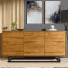 160cm Loft Retro Industrial Sideboard I Vintage Oak TV Unit Cabinet Cupboard
