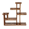 Large Wooden Plant Flower Stand Pot Open Display Shelf Outdoor Indoor Tall Rack