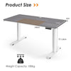 Stand-up Ergonomic Computer Workstation Electric Standing Desk Grey